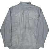 Ralph Lauren Striped Shirt - Large Blue Cotton