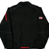 American Flag Patch Choko Snap On Jacket - XL Black Cotton