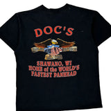 Home Of The World'S Fastest Panhead Harley Davidson Graphic T-Shirt - Large Black Cotton