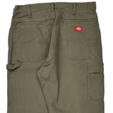 Dickies Double Knee Carpenter Pants - 38W 32L Green Cotton