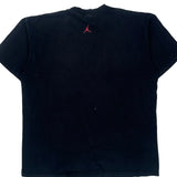 Air Max Jordan Graphic T-Shirt - Large Black Cotton