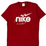 Nike Graphic T-Shirt - Medium White Cotton