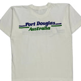 Great Barrier Reef Quiksilver Graphic T-Shirt - Medium White Cotton