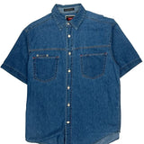 Wrangler Denim Shirt - Medium Blue Cotton