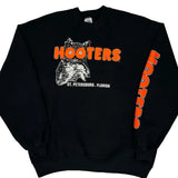 Made In USA Jerzees Hooters Sweatshirt - XL Black Cotton