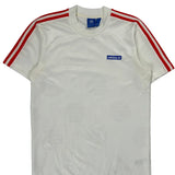 Three Stripes On Shoulders Adidas Football Shirt - Small Red Polyester