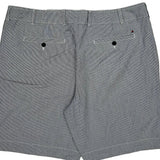 Tommy Hilfiger Pinstripe Chino Shorts - 38W 10L Gray Cotton