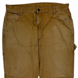 Dickies Carpenter Trousers - 36W 30L Brown Cotton