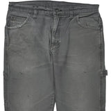 Dickies Carpenter Trousers - 33W 32L Grey Cotton