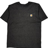 Carhartt T-Shirt - Large Grey Cotton