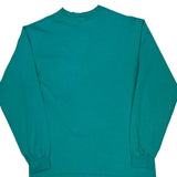 90S Blank Hanes Long Sleeve T-Shirt - XL Green Cotton