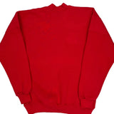 90'S Blank Made In USA Lee Sweatshirt - Large Red Cotton Blend