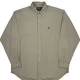 Blake Ralph Lauren Shirt - Large Beige Cotton