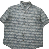 Woolrich Short Sleeve Shirt - 3XL Blue Cotton