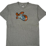 Dreamcast Indoor Nike Cartoon T-Shirt - Large Gray Cotton