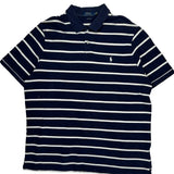 Polo By Ralph Lauren Striped Polo Shirt - XL Navy Cotton