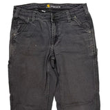 Carhartt Carpenter Trousers - 30W 30L Grey Cotton