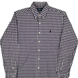 Ralph Lauren Checked Shirt - Large Purple Cotton