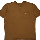 Carhartt T-Shirt - XL Brown Cotton