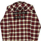 Harley Davidson Checked Flannel Shirt - Large Brown Cotton
