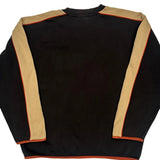 Fila Contrast Stitch Sweatshirt - Large Orange Cotton