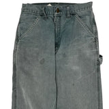 Carhartt Double Knee Carpenter Trousers - 27W UK 10 Grey Cotton