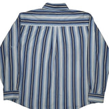 Avirex Striped Shirt - 2XL Blue Cotton