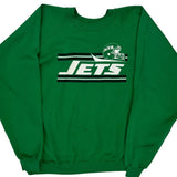 Jets Trench Nfl Sweatshirt - XL Green Polyester Blend