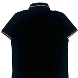 Tommy Hilfiger Slim Fit Polo Shirt - Large Black Cotton