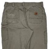 Carhartt Carpenter Trousers - 38W 30L Grey Cotton