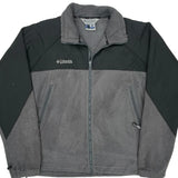 Columbia Fleece Jacket - XL Gray Polyester