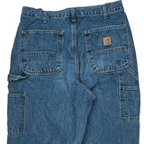 Carhartt Double Knee Carpenter Jeans - 36W 34L Blue Cotton