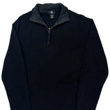 Calvin Klein 1/4 Zip - XL Black Cotton