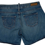 True Religion Denim Shorts - 32W US 8 Blue Denim