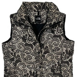 The North Face Vest - Large Black & White Polyester