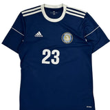 Eureka United Football Club Adidas Football Shirt - Medium Blue Polyester