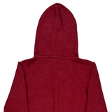 Ralph Lauren Spellout Hoodie - XS Red Cotton Blend