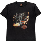 Doc'S Harley-Davidson Shawano County, Wi Harley Davidson Graphic T-Shirt - Medium Black Cotton