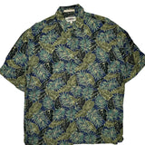 Campia Hawaiian Shirt - Large Green Viscose