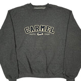 Champion College Sweatshirt - Large Grey Cotton Blend