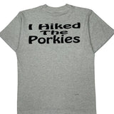 Porcupine Mountains Screen Stars Single Stitch T-Shirt - Large Grey Cotton Blend