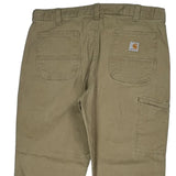 Carhartt Carpenter Trousers - 38W 30L Khaki Cotton