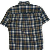 Oceanside Pendleton Checked Short Sleeve Shirt - Medium Beige Cotton