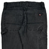 Dickies Carpenter Pants - 32W 32L Black Cotton