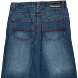 Southpole Contrast Stitch Denim Shorts - 38W 11L Blue Cotton