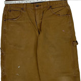 Dickies Carpenter Pants - 33W 30L Brown Cotton