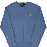 Polo By Ralph Lauren Sweater - Medium Blue Cotton