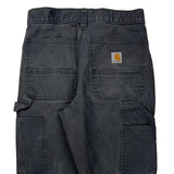Carhartt Double Knee Carpenter Pants - 29W 29L Gray Cotton