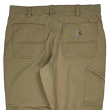 Carhartt Double Knee Carpenter Trousers - 34W 30L Beige Cotton