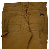 Dickies Carpenter Pants - 33W 32L Brown Cotton
